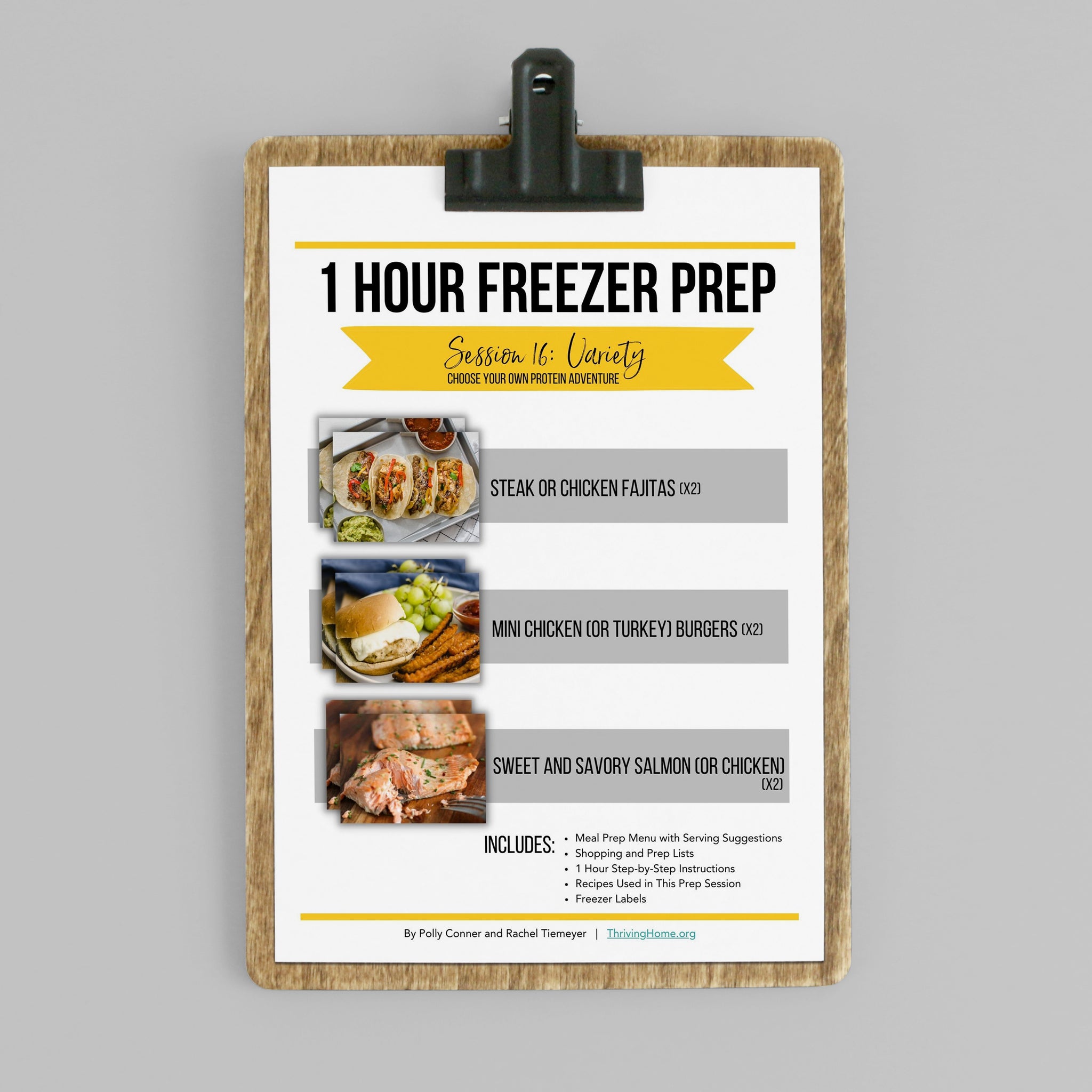 1 Hour Freezer Prep: Session 16