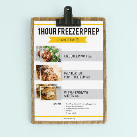 1 Hour Freezer Prep: Session 3 {Bonus}