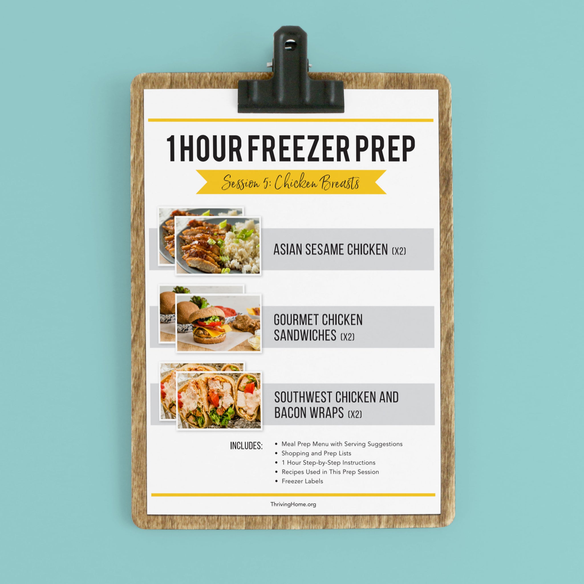1 Hour Freezer Prep: Session 5