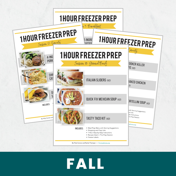 1 Hour Freezer Prep: Fall Bundle