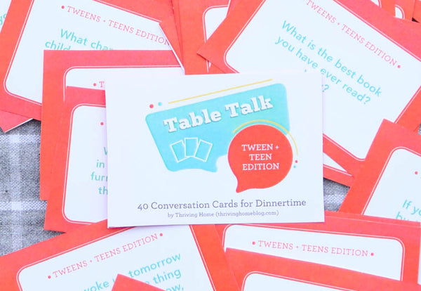 Table Talk Cards: Tweens and Teens Edition