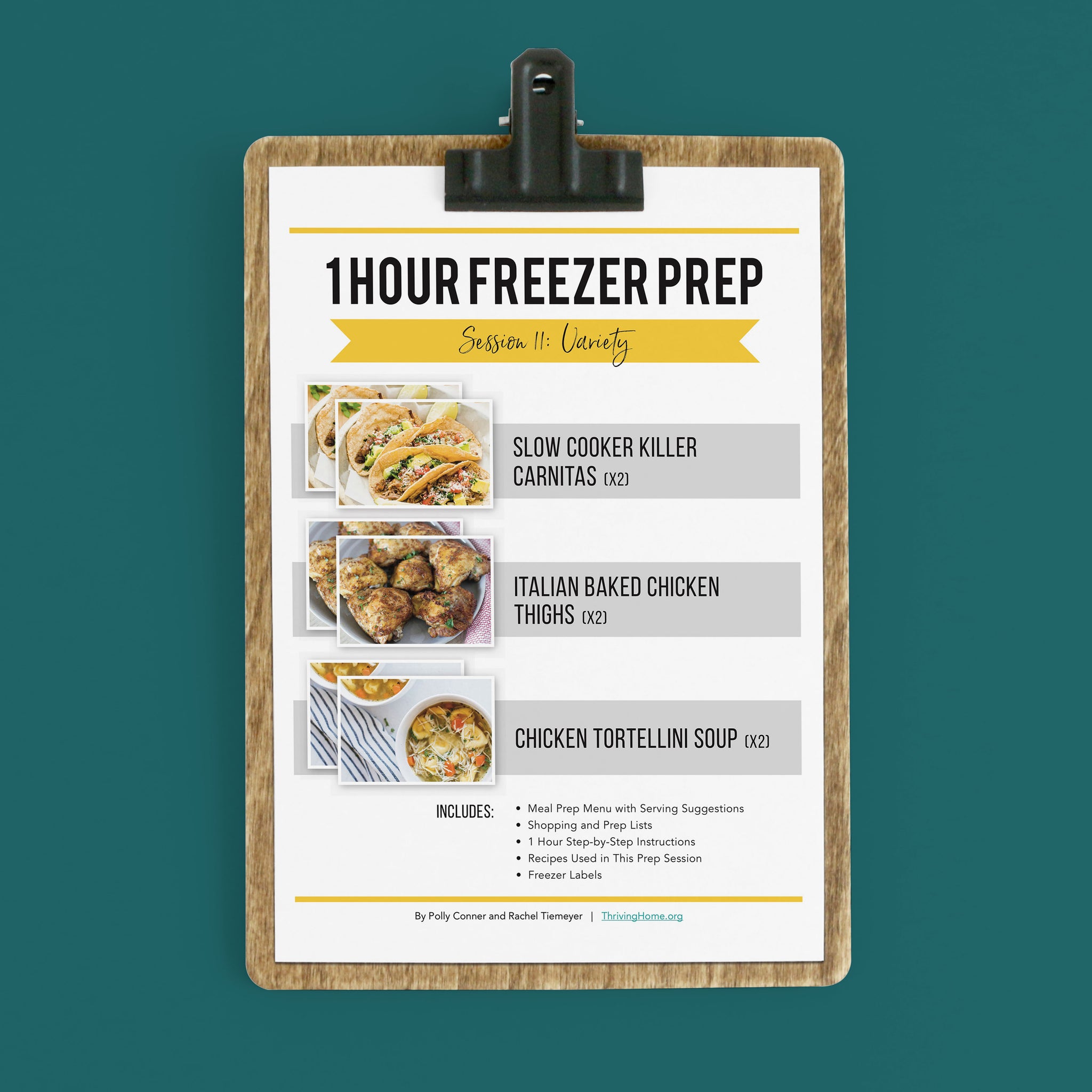 1 Hour Freezer Prep: Session 11