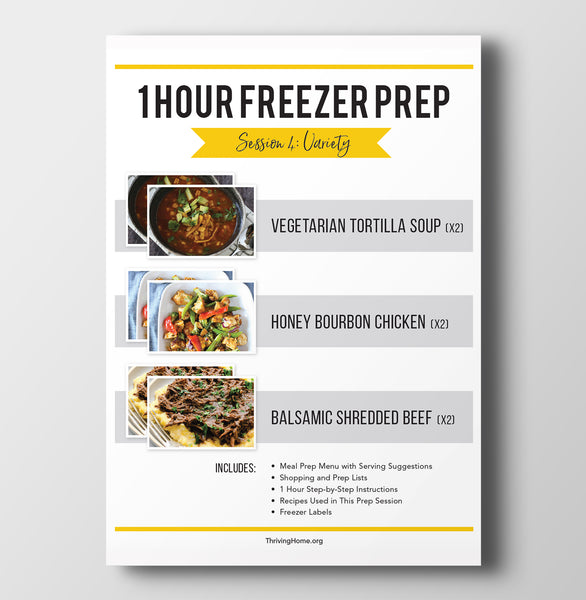 1 Hour Freezer Prep: Session 4