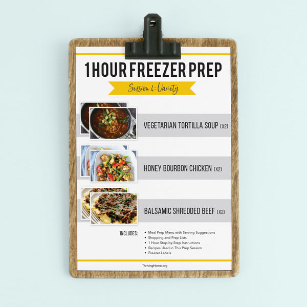 1 Hour Freezer Prep: Winter Bundle