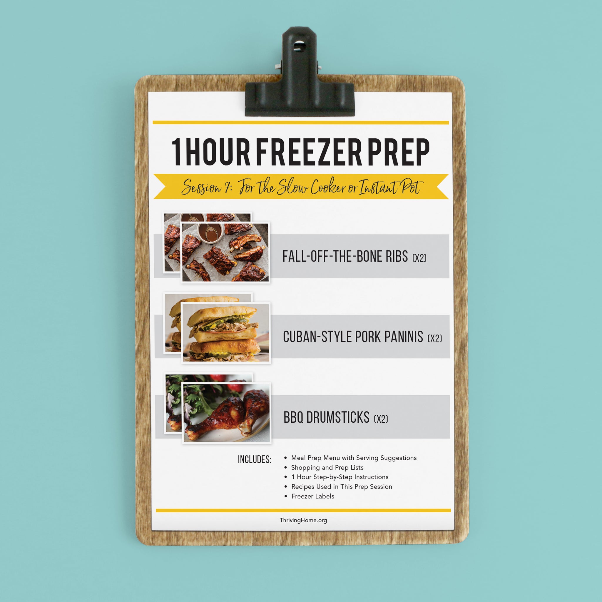 1 Hour Freezer Prep: Session 7